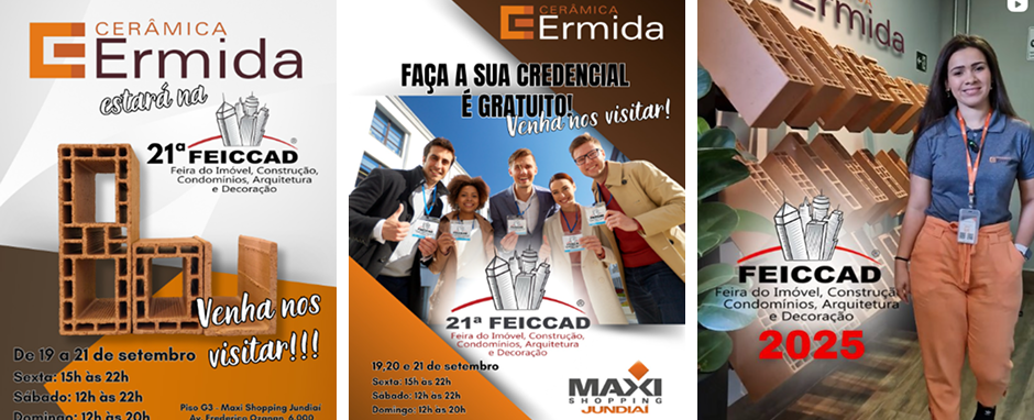 Feed Instagram Cerâmica Ermida